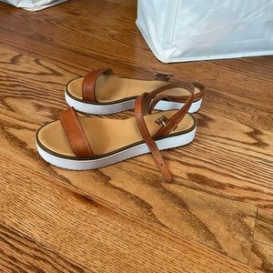 Leather Platform Flatform Handmade Grecian Greek Sandals with Ankle Strap